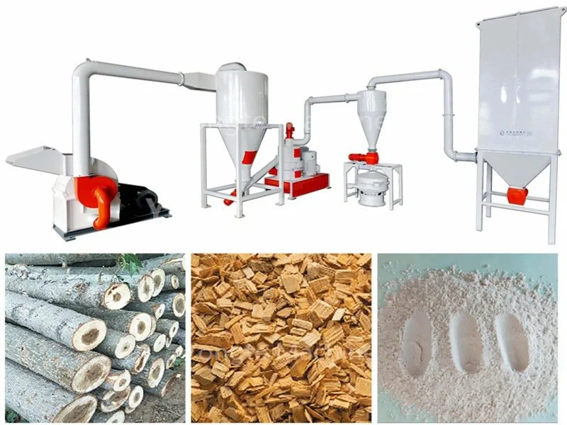 wood powder machine for WPC decking plant